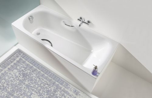 Kaldewei SANIFORM PLUS STAR Стальная ванна Mod.337 180*80*41 alpine white, без ножек, с отверстиями для ручек в Лабинске