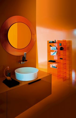 K BY LAUFEN зеркало круглое 780 мм orange в Лабинске
